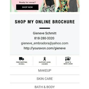 AVON PRODUCTS AVAILABLE ONLINE